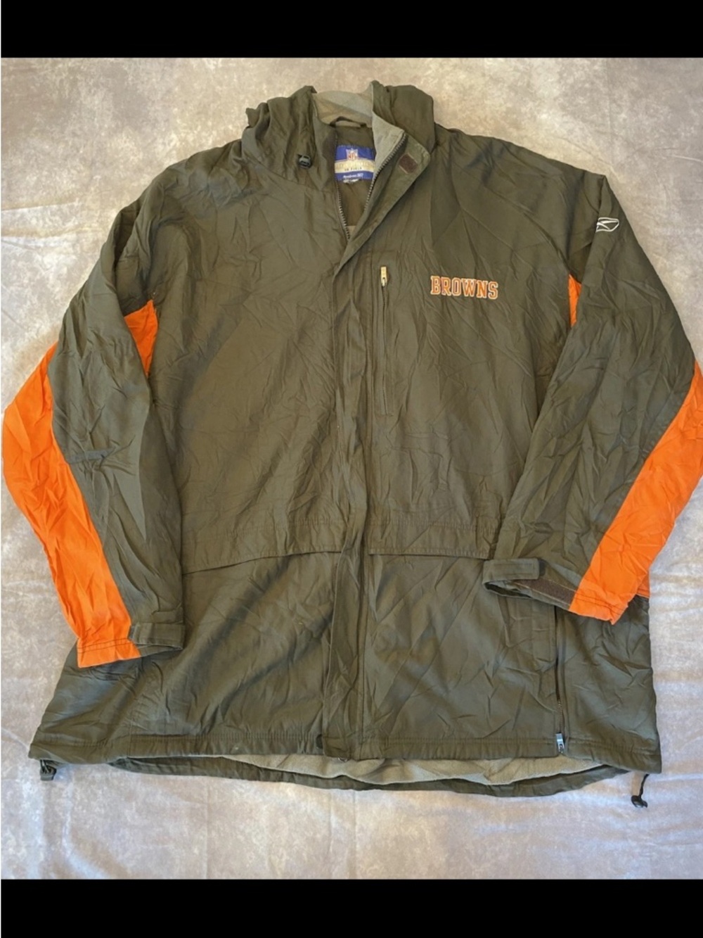 Reebok On Field vented windbreaker Cleveland Browns NFL men’s size xxl